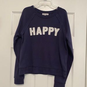 Navy Blue Happy Pullover